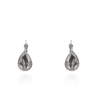 Σκουλαρίκια κρεμαστά με ζιργκόν Mar and Mar Lymra (Silver)