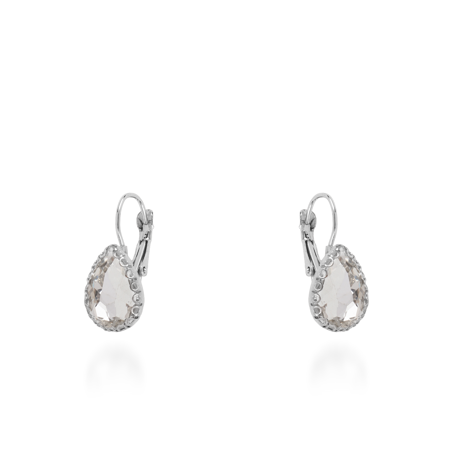 Σκουλαρίκια κρεμαστά με ζιργκόν Mar and Mar Lymra (Silver)