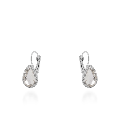 Σκουλαρίκια κρεμαστά με ζιργκόν Mar and Mar Lymra (Silver)