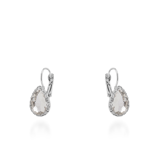 Σκουλαρίκια κρεμαστά με ζιργκόν Mar and Mar Lymra (Silver)