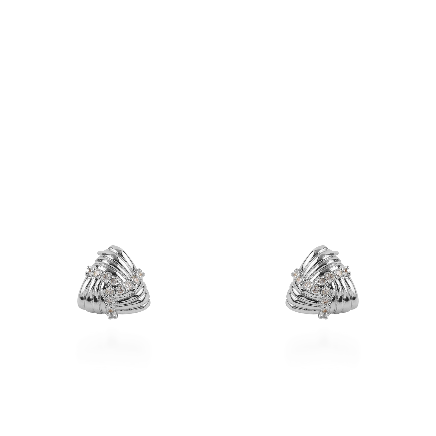 Σκουλαρίκια καρφωτά με ζιργκόν Mar and Mar Animy (Silver)