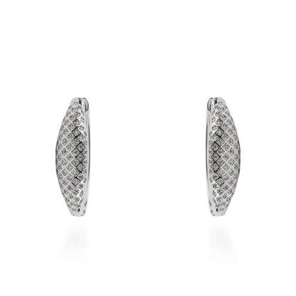 Σκουλαρίκια κρίκοι με ζιργκόν Mar and Mar Lysdie (Silver)