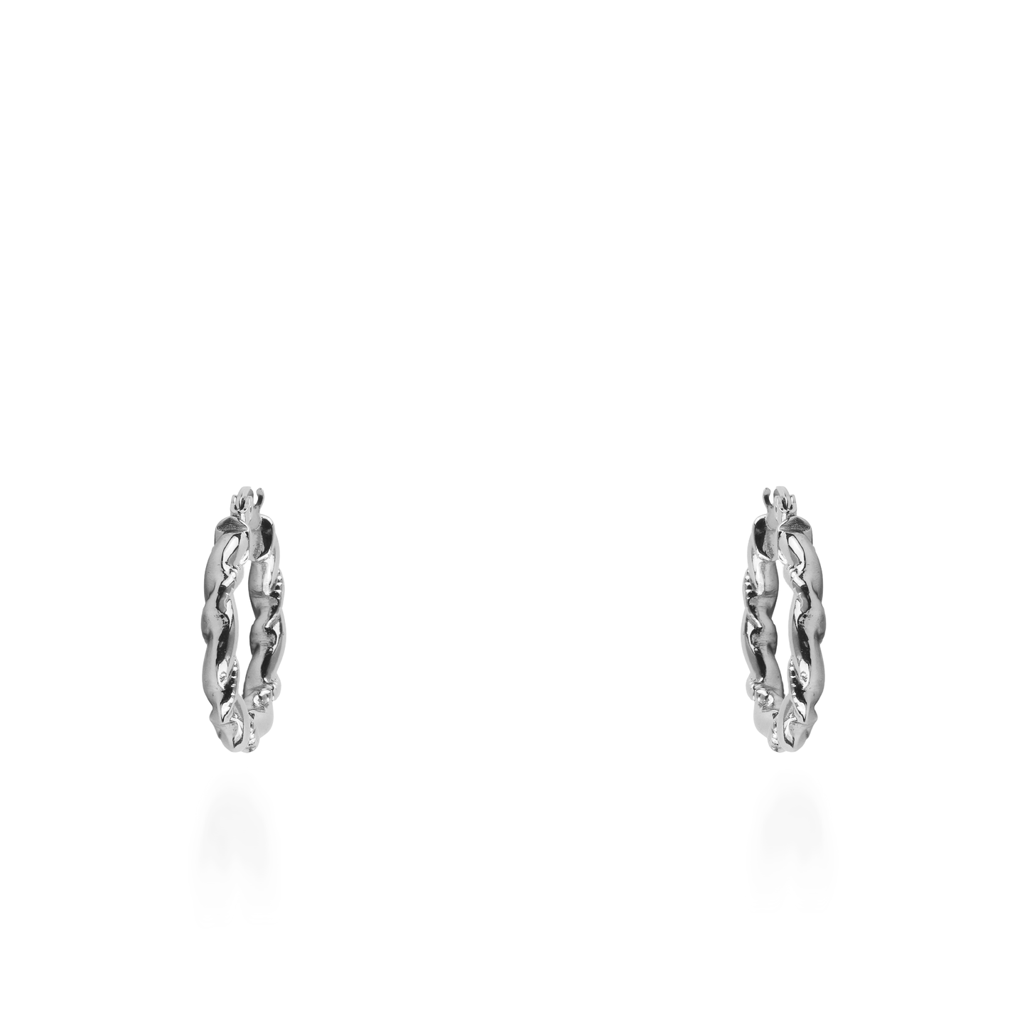 Σκουλαρίκια κρίκοι Mar and Mar Villy (Silver) από ανοξείδωτο ατσάλι