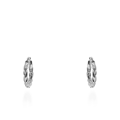 Σκουλαρίκια κρίκοι Mar and Mar Villy (Silver) από ανοξείδωτο ατσάλι
