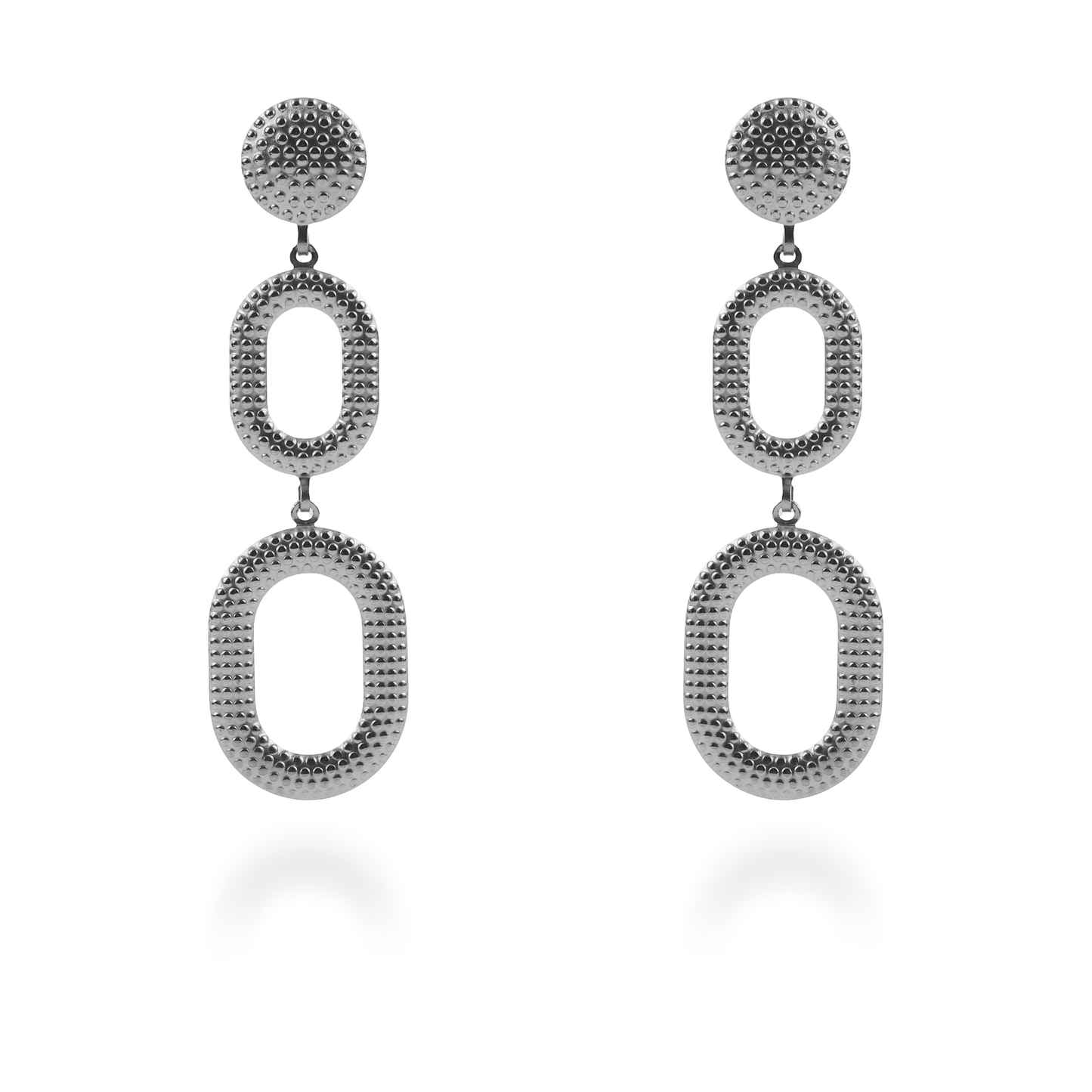Σκουλαρίκια κρεμαστά Mar and Mar Vinita (Silver) από ανοξείδωτο ατσάλι