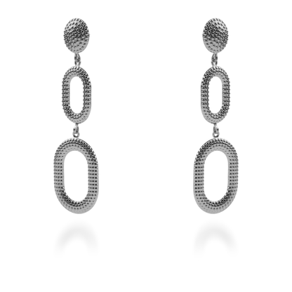 Σκουλαρίκια κρεμαστά Mar and Mar Vinita (Silver) από ανοξείδωτο ατσάλι
