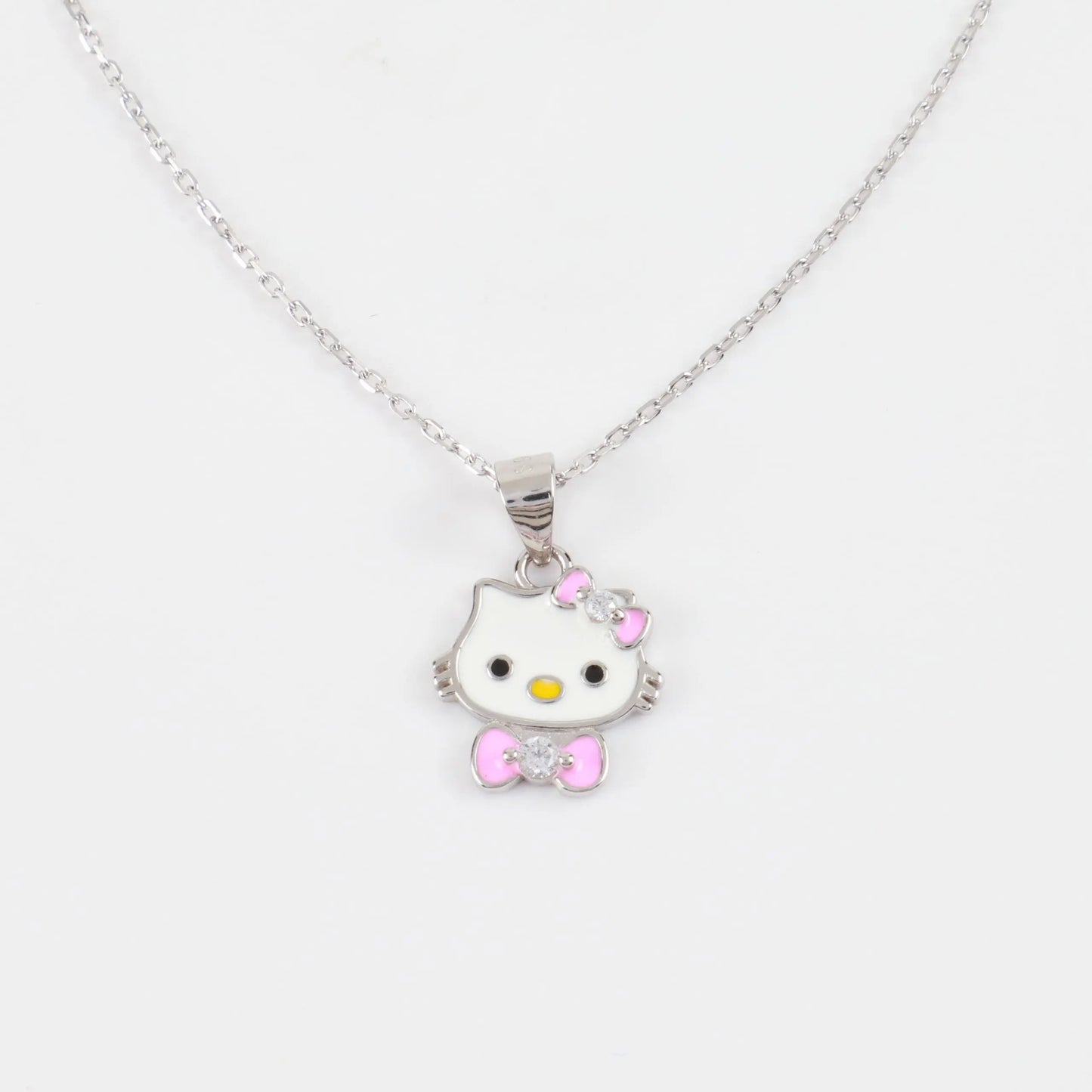 Παιδικό κολιέ Hello Kitty με πέτρα ζιργκόν Mar &amp; Mar Hello Kitty S925 Kids από ασήμι 925