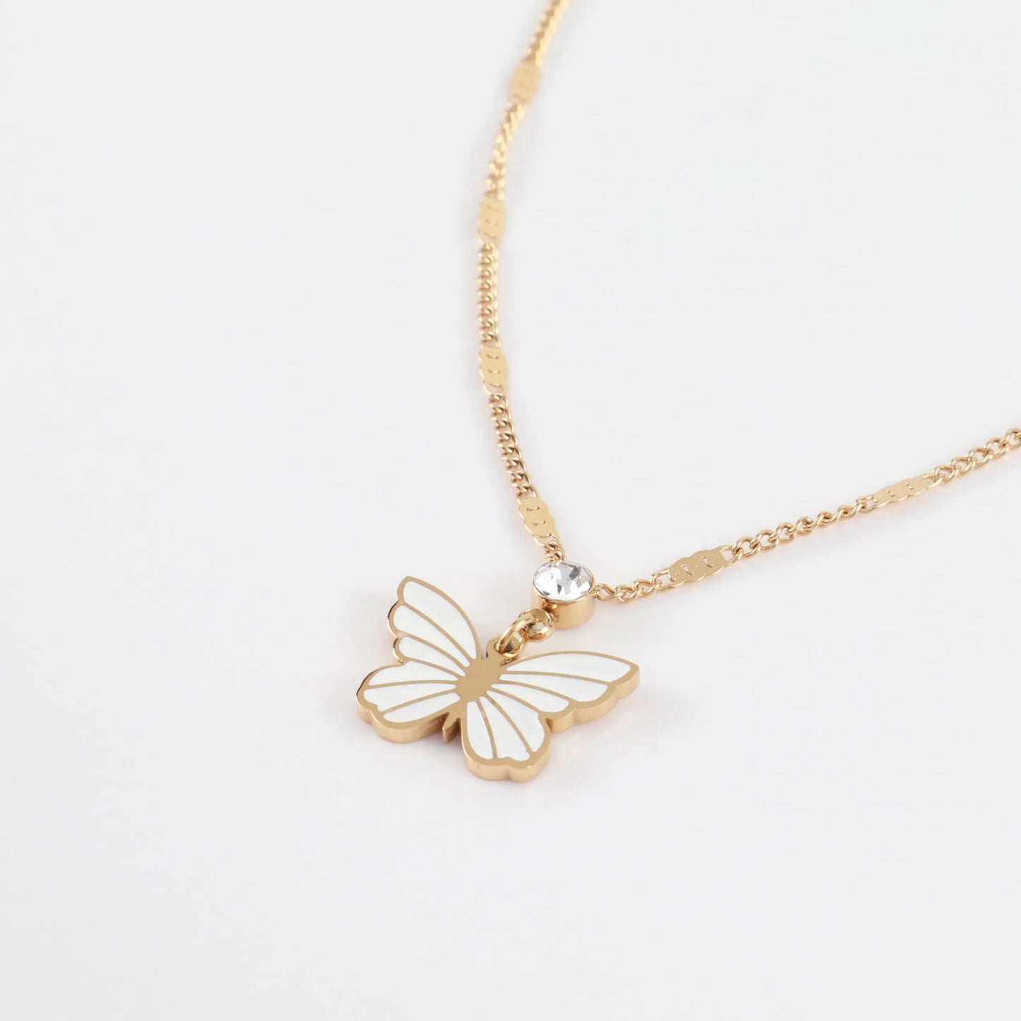 Παιδικό κολιέ με πεταλούδα Mar &amp; Mar Butterfly Kids από ανοξείδωτο ατσάλι