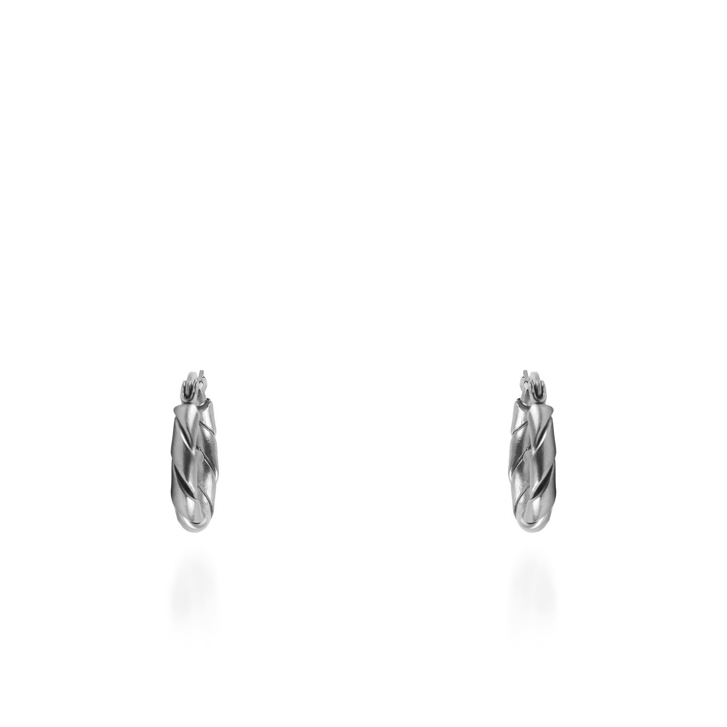 Σκουλαρίκια κρίκοι Mar and Mar Twiny (Silver) από ανοξείδωτο ατσάλι