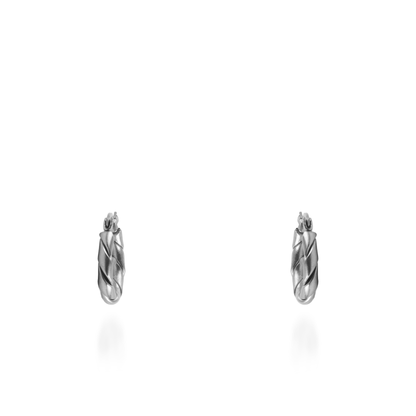 Σκουλαρίκια κρίκοι Mar and Mar Twiny (Silver) από ανοξείδωτο ατσάλι