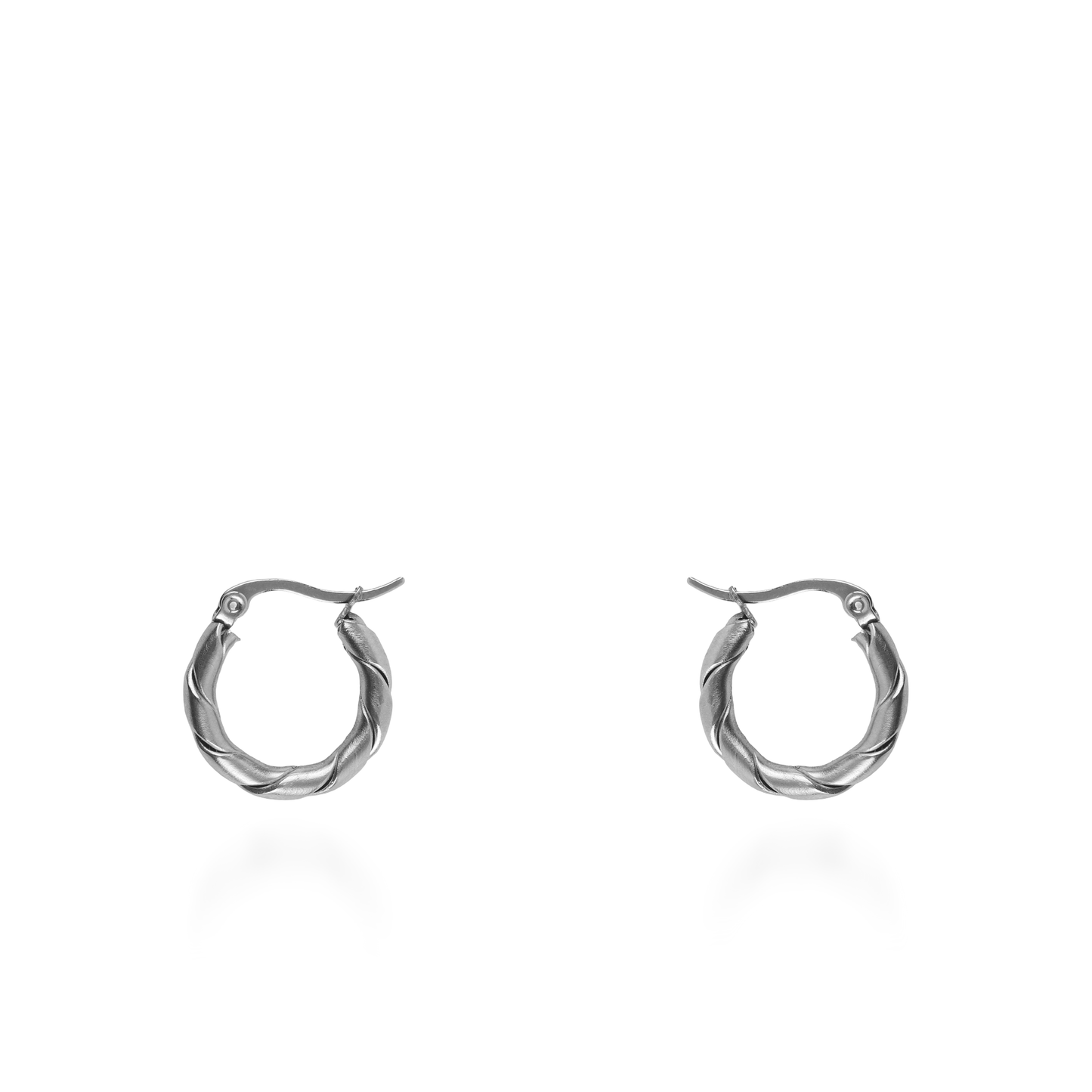 Σκουλαρίκια κρίκοι Mar and Mar Twiny (Silver) από ανοξείδωτο ατσάλι
