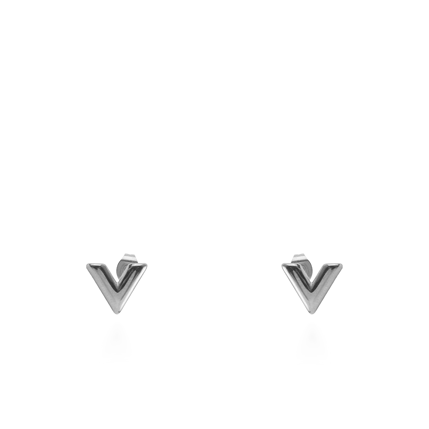 Σκουλαρίκια καρφωτά Mar and Mar V (Silver) από ανοξείδωτο ατσάλι