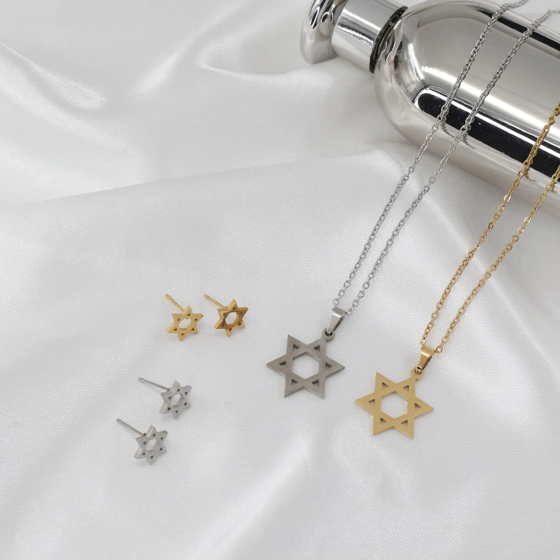 Κολιέ αστέρι Mar & Mar Yalin Star Of David από ανοξείδωτο ατσάλι