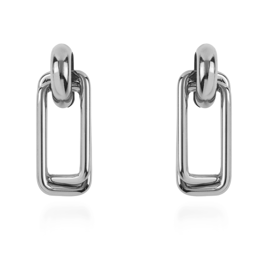 Σκουλαρίκια κρεμαστά Mar and Mar Calisty (Silver) από ανοξείδωτο ατσάλι