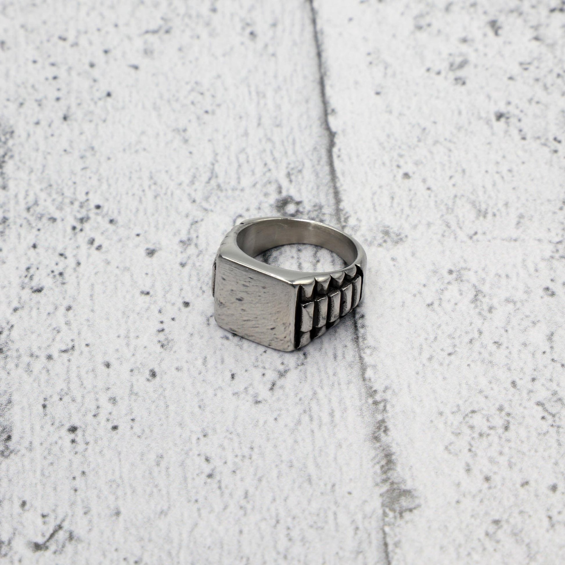 Ανδρικό δαχτυλίδι Mar & Mar Raw από ανοξείδωτο ατσάλι
