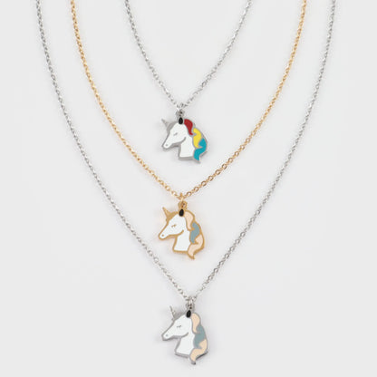 Παιδικό κολιέ Μονόκερως Mar &amp; Mar Unicorn Kids από ανοξείδωτο ατσάλι