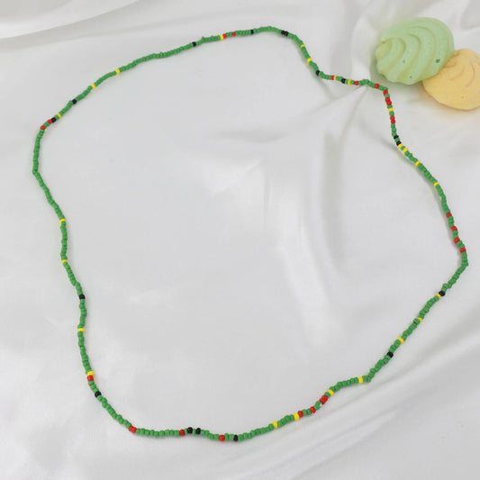 Aλυσίδα κοιλιάς/μέσης με χάντρες Mar and Mar Green Beads Belly Chain