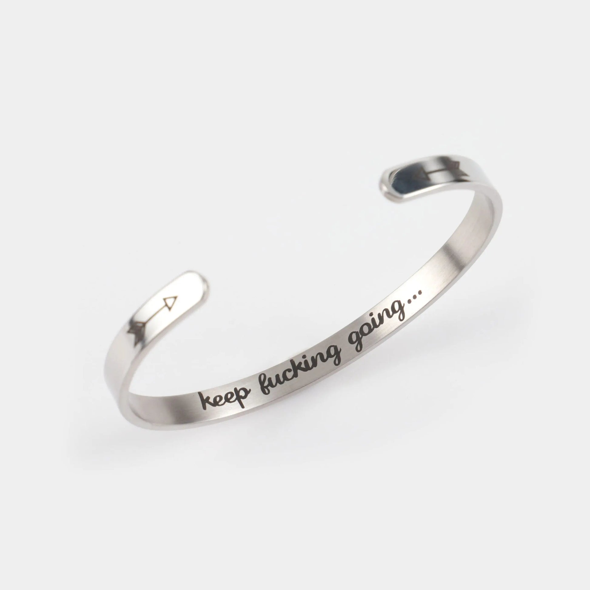 Ανδρικό βραχιόλι Mar &amp; Mar Quote Cuff από ανοξείδωτο ατσάλι