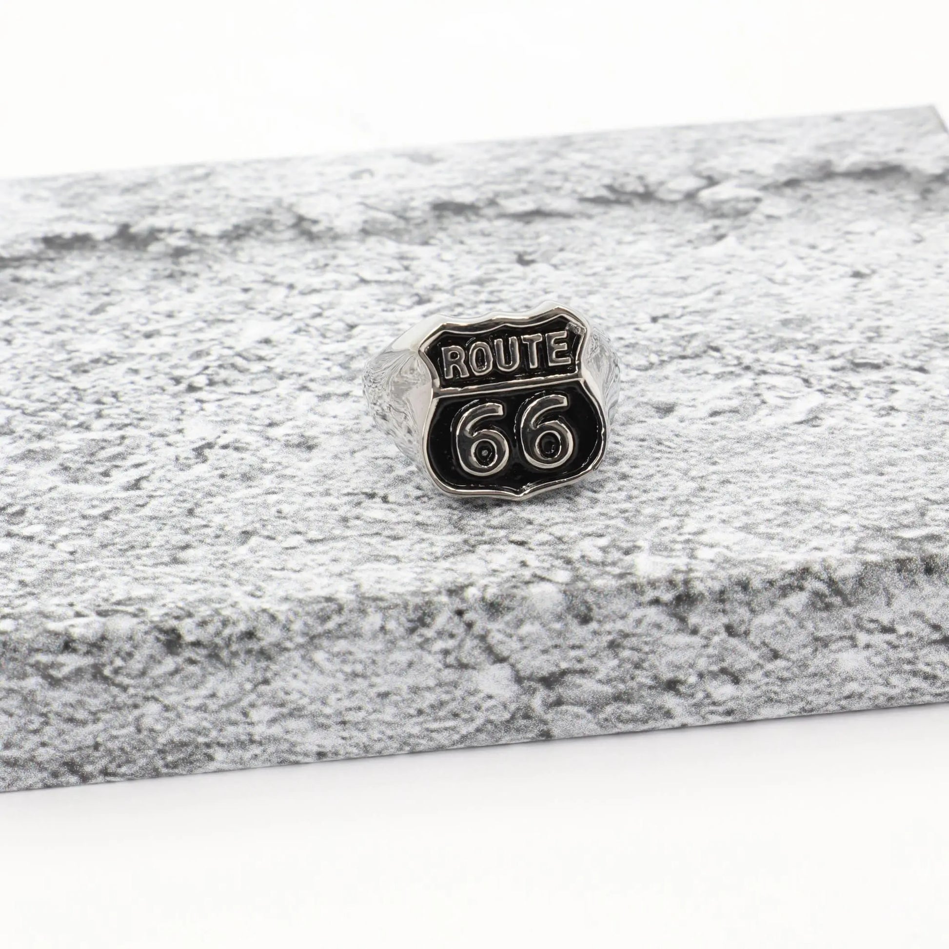 Ανδρικό δαχτυλίδι Mar & Mar Route 66 από ανοξείδωτο ατσάλι