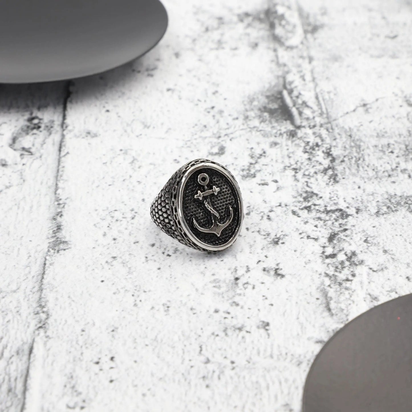 Ανδρικό δαχτυλίδι με άγκυρα Mar & Mar Anchor II από ανοξείδωτο ατσάλι