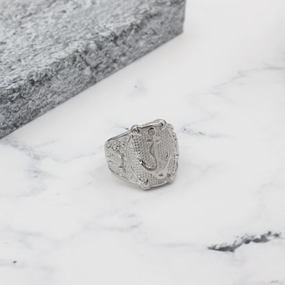 Ανδρικό δαχτυλίδι με άγκυρα Mar & Mar Anchor από ανοξείδωτο ατσάλι