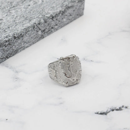 Ανδρικό δαχτυλίδι με άγκυρα Mar & Mar Anchor από ανοξείδωτο ατσάλι