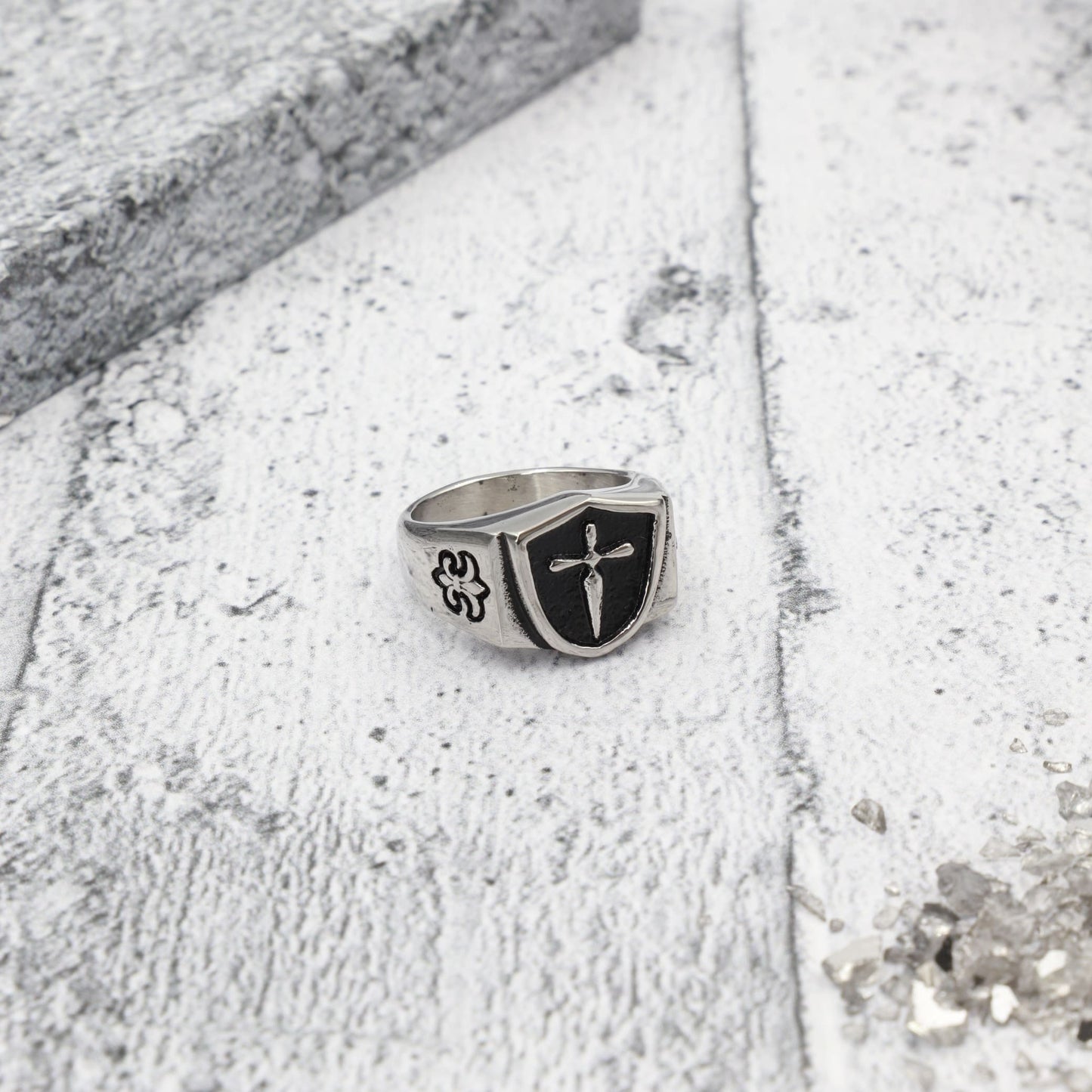 Ανδρικό δαχτυλίδι με σπαθί Mar & Mar Sword από ανοξείδωτο ατσάλι