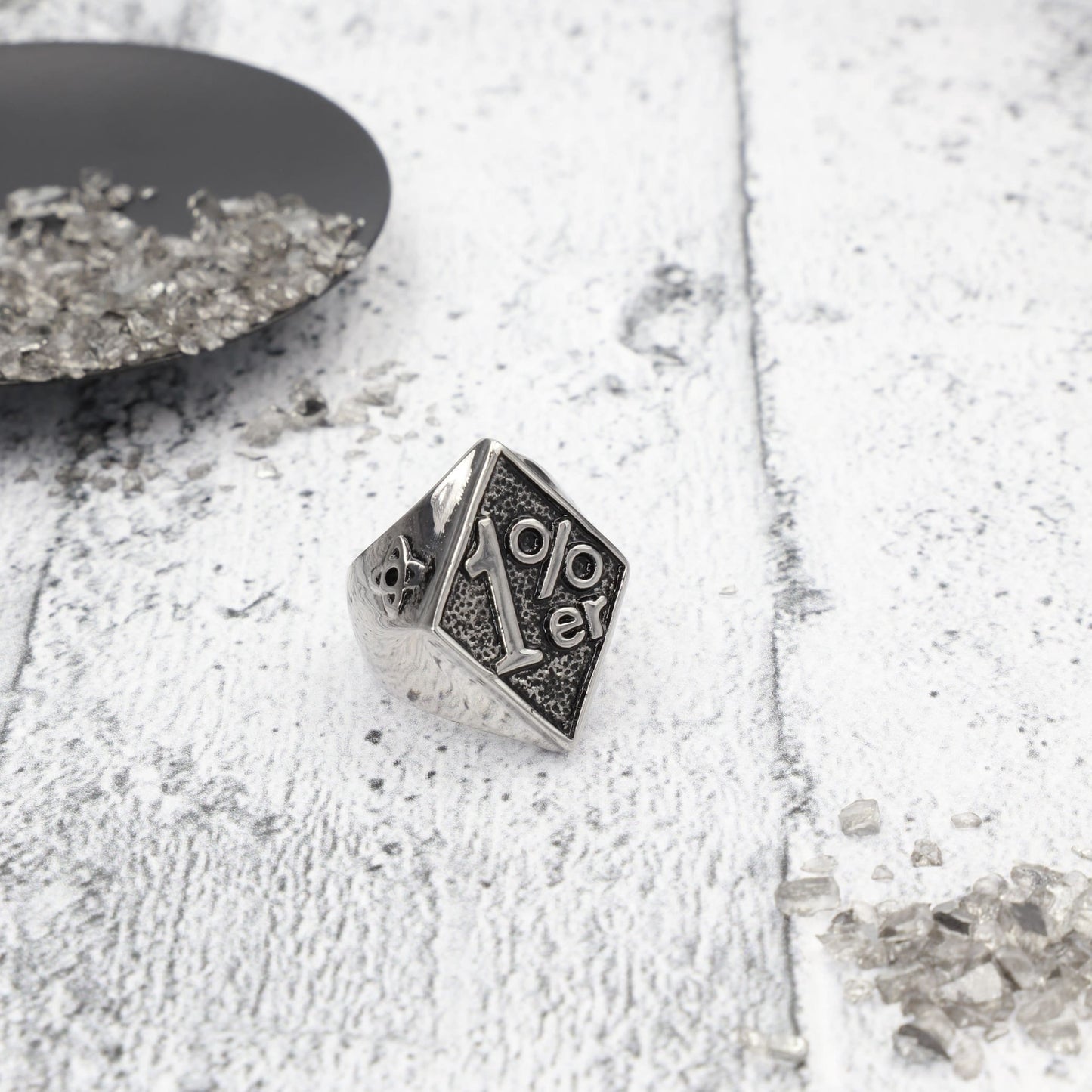 Ανδρικό δαχτυλίδι Mar & Mar Biker 1%er από ανοξείδωτο ατσάλι