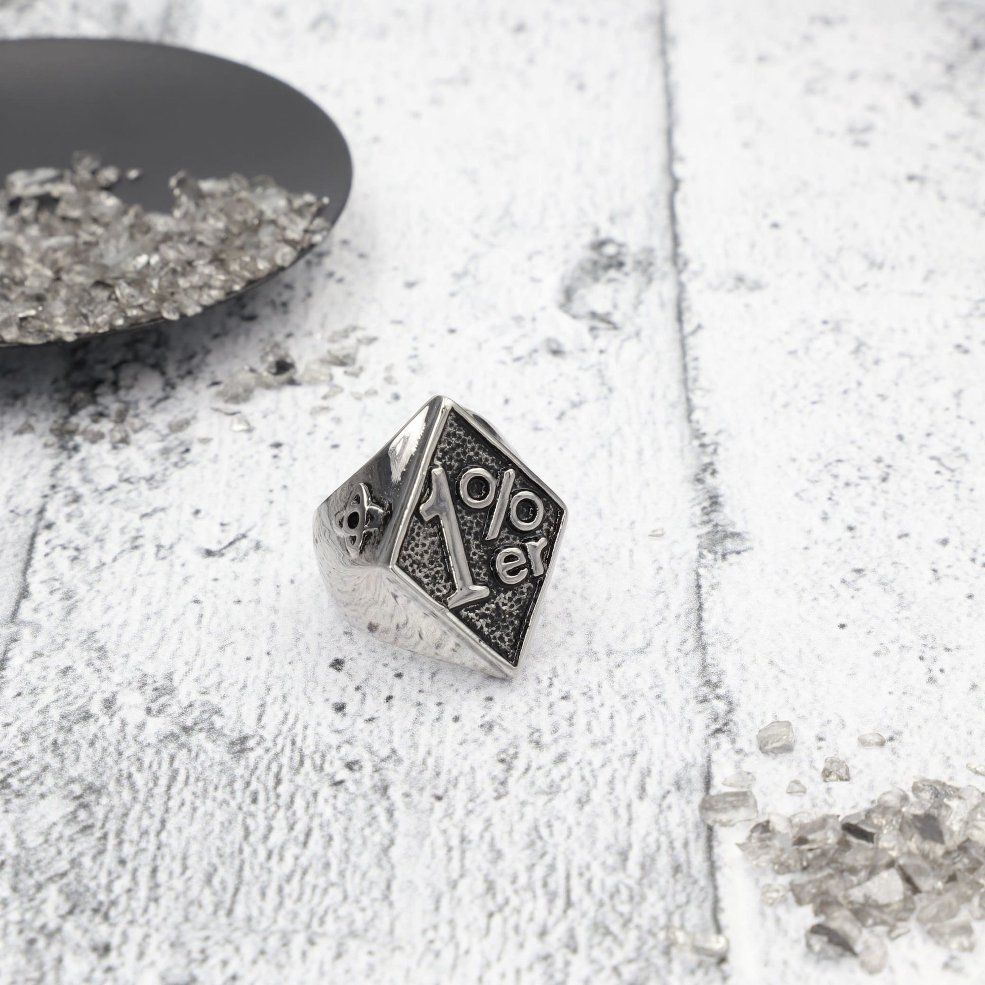 Ανδρικό δαχτυλίδι Mar & Mar Biker 1%er από ανοξείδωτο ατσάλι