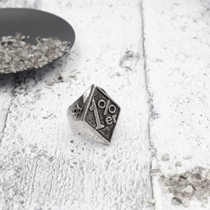 Ανδρικό δαχτυλίδι Mar & Mar Biker 1%er από ανοξείδωτο ατσάλι