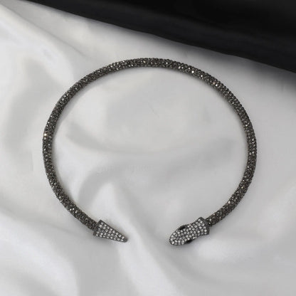 Κολιέ choker φίδι με πέτρες ζιργκόν Snake Sparkle