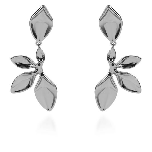 Σκουλαρίκια κρεμαστά Mar and Mar (Silver) από ανοξείδωτο ατσάλι