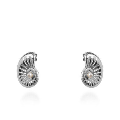Σκουλαρίκια καρφωτά Mar and Mar Ismare Silver από ανοξείδωτο ατσάλι