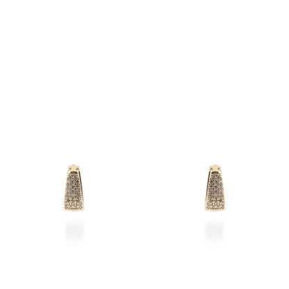 Σκουλαρίκια κρίκοι με ζιργκόν Mar and Mar Neritha Oval (1,3 cm)