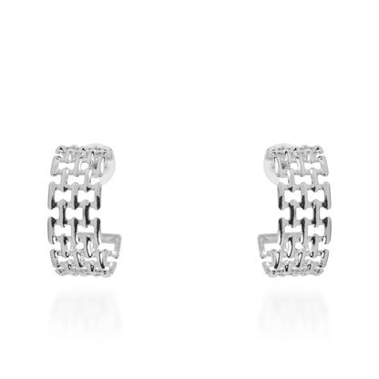 Σκουλαρίκια κρίκοι Mar and Mar Miely Silver