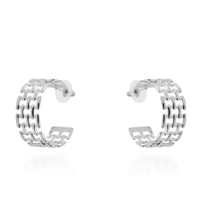 Σκουλαρίκια κρίκοι Mar and Mar Miely Silver