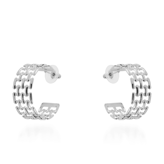 Σκουλαρίκια κρίκοι Mar and Mar Miely Silver
