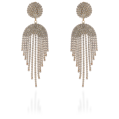 Σκουλαρίκια κρεμαστά με πέτρες ζιργκόν Enidy