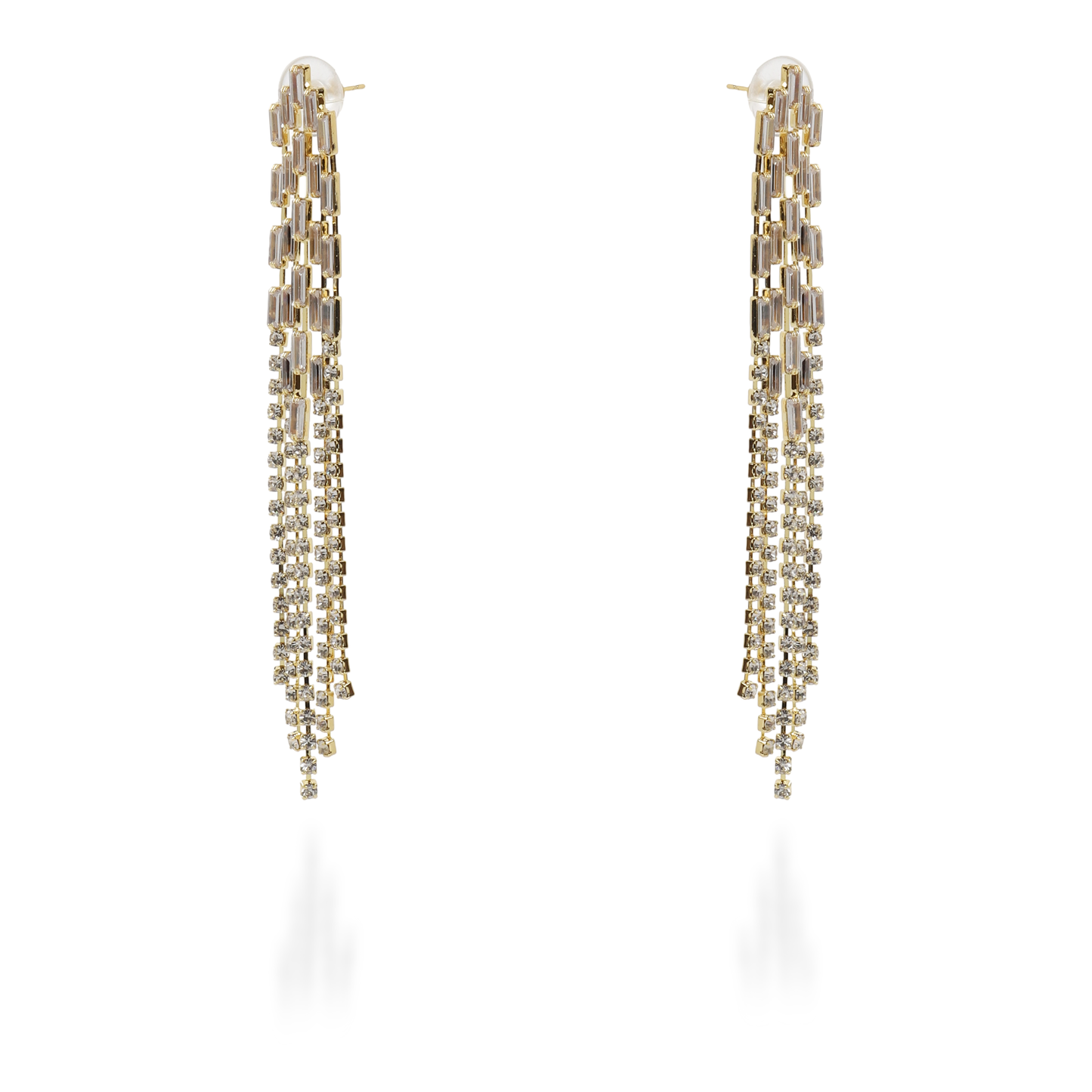 Σκουλαρίκια κρεμαστά με πέτρες ζιργκόν Ethalia II