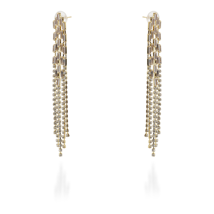 Σκουλαρίκια κρεμαστά με πέτρες ζιργκόν Ethalia II