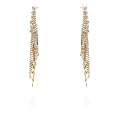 Σκουλαρίκια κρεμαστά με baguettes πέτρες ζιργκόν Mar and Mar Lorelei