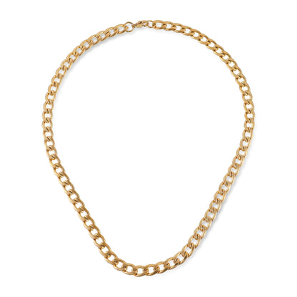 Αλυσίδα λαιμού Mar & Mar Curb Cuban (Noel-Gold) από ανοξείδωτο ατσάλι